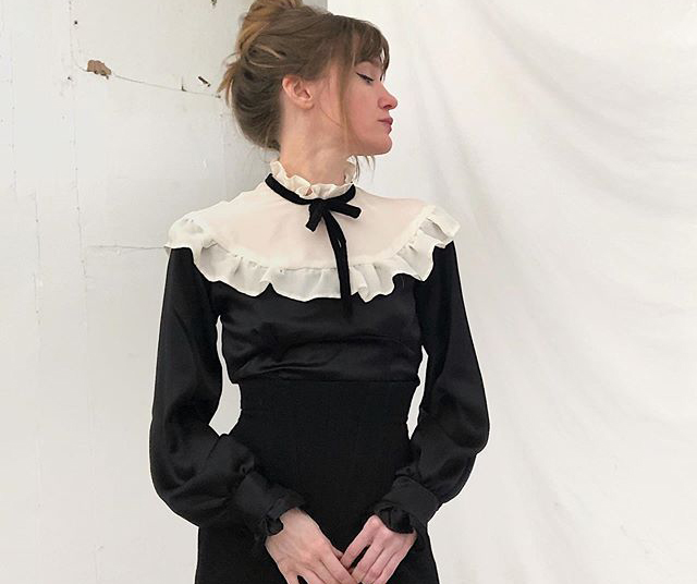 The silk blouse I made